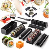 ZESTAW 10 FOREMEK DO SUSHI FORMA DO SUSHI KOMPLET AKCESORIA WYKROJNIKI