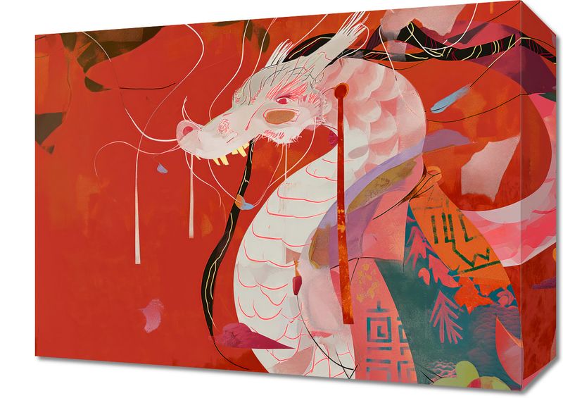 Obraz 40x30cm Orientacyjny Smok zdjęcie 1