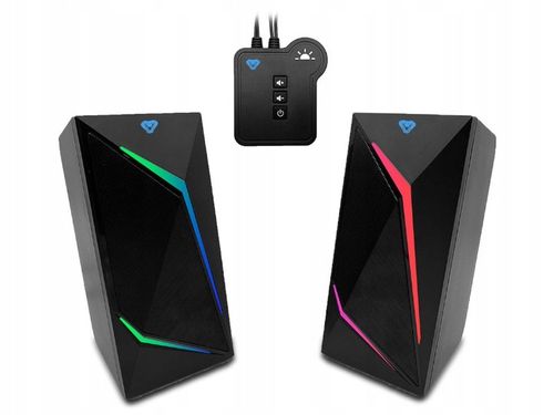 Gamingowe głośniki 2.0 COBRA PRO URION 8W MT3172 PODŚW. RGB MODUŁ STERUJĄCY na Arena.pl
