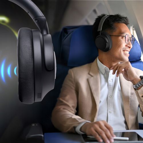 Słuchawki PREMIUM 70h Bluetooth PowerLocus Moonfly / Mikrofon / ANC + Etui na Arena.pl