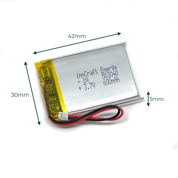 Akumulator innCraft Li-Poly 600mAh 3.7V IN503040 zdjęcie 2