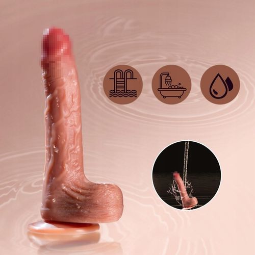 Dildo masturbator z teleskopowym i obrotowym i podgrzewanym wibratorem na Arena.pl