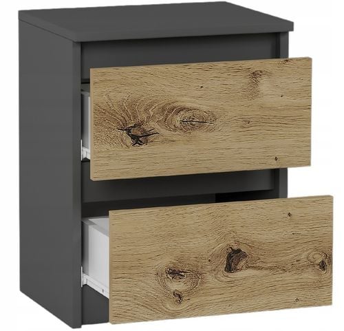 Szafka nocna komoda stolik 40cm R-2 ANTRACYT MIX ARTISAN na Arena.pl