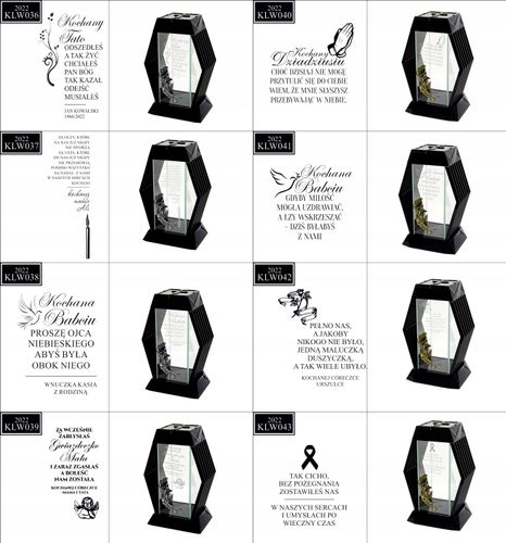 NOWOCZESNY ZNICZ z grawerem personalizowany twój napis kochanym dziadkom na Arena.pl