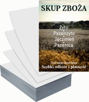 Ulotki A4 reklamowe firmowe 5000szt projekt w cenie SKUP ZBOŻA