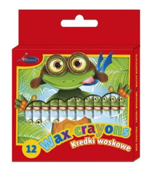 Kredki Woskowe 12 Kolorów zdjęcie 1