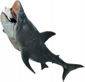DINOZAUR REALISTYCZNY MEGALODON 28cm JAK ŻYWY BIAŁY REKIN ŻARŁACZ
