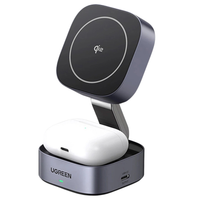 ładowarka indukcyjna qi2 2w1 ugreen w702 do iphone, airpods, 15w