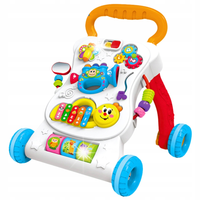 Pchacz Chodzik Edukacyjny Interaktywny Muzyczny Panel 3W1 Dźwięki Lean Toys
