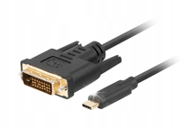 Kabel adapter Lanberg USB-C(M) - DVI-D(24+1) 1,8m czarny