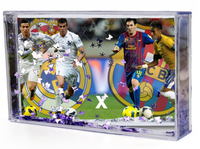 Akwarium - Ramka wodna 3D - Neymar, Messi