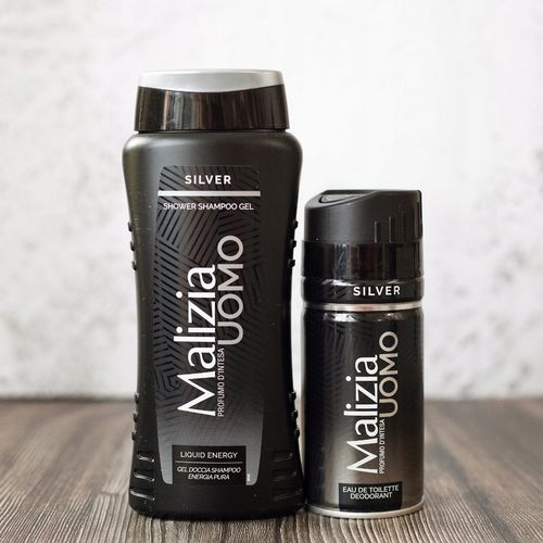 Malizia Men Żel Pod Prysznic Silver 2W1 250 Ml + Malizia Dezodorant Silver na Arena.pl