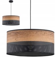 LAMPA WISZĄCA SUFITOWA ŻYRANDOL ABAŻUR NOWOCZESNA LED