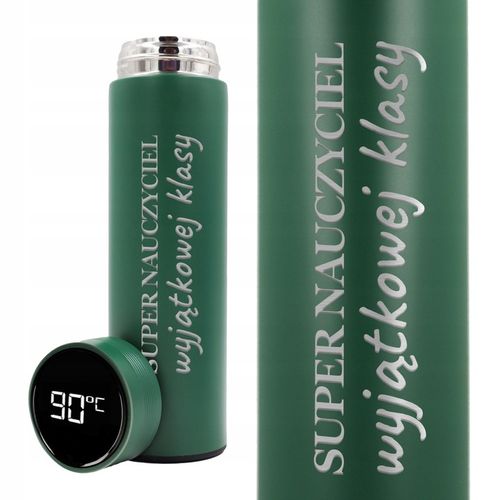 KUBEK TERMICZNY Z WYŚWIETLACZEM LED PREZENT DZIEŃ NAUCZYCIELA GRAWER JAKOŚĆ na Arena.pl