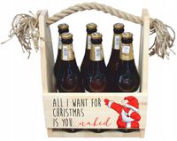 NOSIDŁO skrzynka NA PIWO prezent święta mikołajki