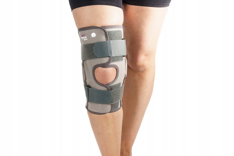PROFESJONALNA ORTEZA KOLANA STABILIZATOR Z SZYNAMI zdjęcie 2