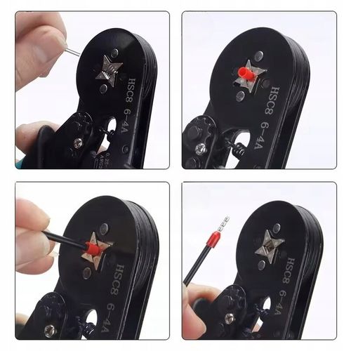 PRASKA ZACISKARKA DO KONEKTORÓW KOŃCÓWEK KABLI PRZEWODÓW + 1200 SZT na Arena.pl