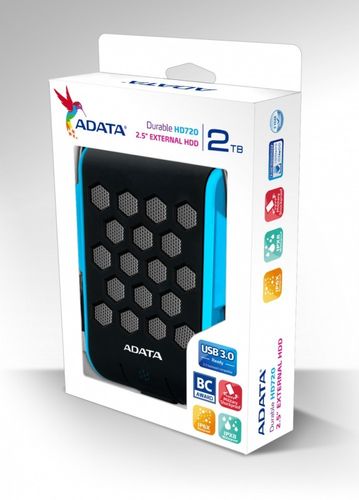 Adata DashDrive Durable HD720 2TB 2.5'' USB3.0 Niebieski na Arena.pl