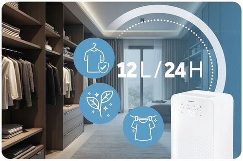 Osuszacz powietrza pochłaniacz wilgoci 12l/24h BERDSEN higrostat timer na Arena.pl