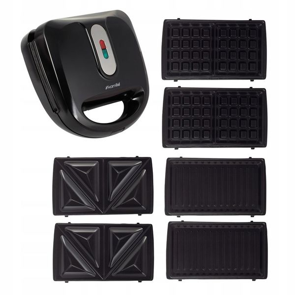 OPIEKACZ 5w1 FORMA do ORZESZKÓW PĄCZKÓW GOFROWNICA GRILL TOST KANAPEK zdjęcie 11