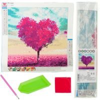 Haft Diamentowy Malowanie 3D Diamentami Serce Mozaika Diamond Painting Love