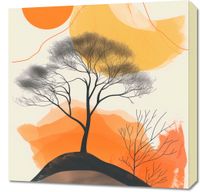 Obraz 60x60cm Drzewo Na Przestrzeni