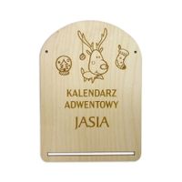 KALENDARZ ADWENTOWY z grawerem dla dziecka  BAZA  04