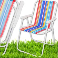 KRZESŁO TURYSTYCZNE LEŻAK OGRODOWY NA PLAŻĘ DO OGRODU TARASU SKŁADANE LATO