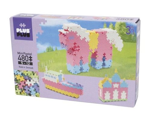 PLUS-PLUS Klocki Mini Pastel 480 szt. 3w1 na Arena.pl