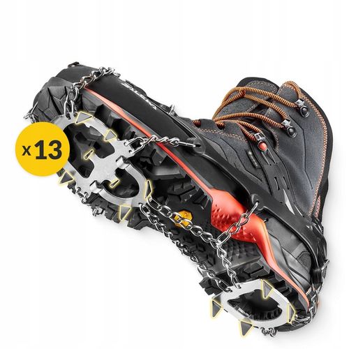 RACZKI NA BUTY TURYSTYCZNE TREKKINGOWE GÓRSKIE Z KOLCAMI ŁAŃCUCHY PREMIUM L na Arena.pl