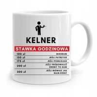 Dla Kelnera Kubek Na Prezent Stawka Godzinowa Z Nadrukiem Ze Zdjęciem