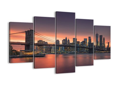 Obraz Na Płótnie - Most Brooklin Ny - 150X100 Cm - Ea150X100-4048 na Arena.pl