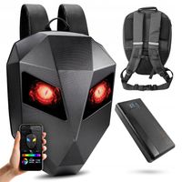 Plecak Motocyklowy Iron Man Ekran LED Pojemny Wodoodporny Kask + Powerbank