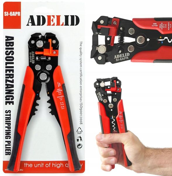 Szczypce do ściągania izolacji i zaciskania 5w1 zdjęcie 1