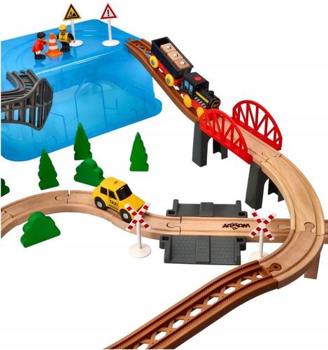 Woodyland Kolejka z elektryczną lokomotywą Zestaw ZESTAW KOLEJKOWY KOPALNIA na Arena.pl