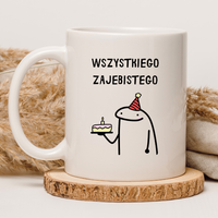 CHAMSKI KUBEK BEZ CENZURY | ŚMIESZNY PREZENT | DO PRACY BIURA DOMU | 330 ml