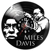 Zegar ścienny z płyty winylowej Miles Davis 1304.14