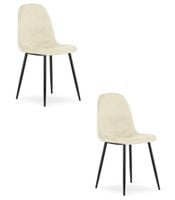 Krzesło COMO - beż aksamit x 2