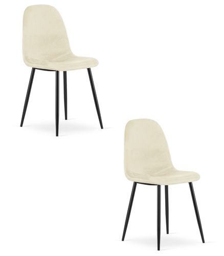 Krzesło COMO - beż aksamit x 2 na Arena.pl