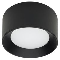Okrągła lampa sufitowa Sirius WG-606A/BJ-WW/MULTI Italux LED 13W 3000-4000K IP44 czarna