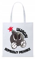 Dla Piekarza Prezent Torba Eco Biała Shopper Z Nadrukiem Ze Zdjęciem