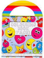 Mini Kolorowanka Z Naklejkami - Wesołe Buźki Emotikony