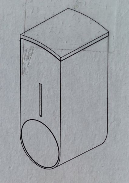 DOZOWNIK DO MYDŁA ŚCIENNY POLISTYREN 460ml BIAŁY zdjęcie 4