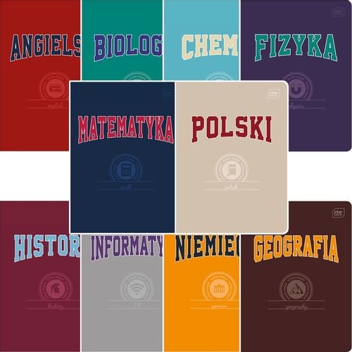 ZESTAW 10 ZESZYTÓW TEMATYCZNYCH PRZEDMIOTOWYCH ZE ŚCIĄGĄ 60k A5 INTERDRUK na Arena.pl