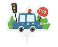 Świeczka na tort Policja