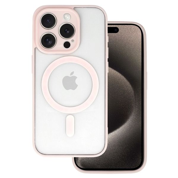 Acrylic Color Magsafe Case do Iphone 15 Pro Max jasnoróżowy zdjęcie 1