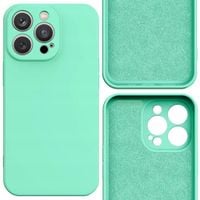 silicone case etui iphone 14 plus silikonowy pokrowiec miętowozielone