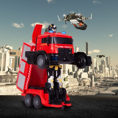 Robot Transformujący Straż Pożarna Na Pilota Auto na Arena.pl