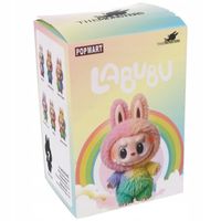 LABUBU TĘCZOWY GRAJĄCE ŚPIEWAJĄCE MASKOTKA BRELOK FIGURKA PLUSZAK