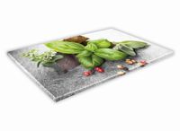 SZKLANA DESKA KUCHENNA 30x20 17a Bazylia